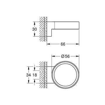 Держатель аксессуаров из суперстали Grohe Selection