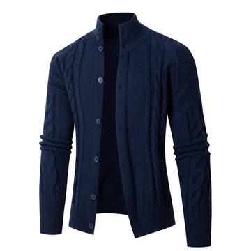 SWETER MĘSKI GOLF ROZPINANY KARDIGAN GUZIKI C