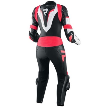 REBELHORN REBEL LADY кожаный костюм чёрный/белый/красный D36