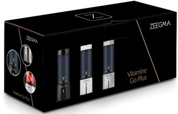 Blender przenośny Zeegma Vitamine Go Plus Black 5000 mAh 465 ml 300W USB-C