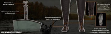 WODERS, молодежные рыболовные кулиски 3Kamido + сумка 37 GREEN