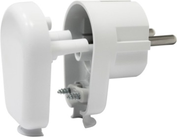 РАЗБОРНАЯ УГЛОВАЯ ВИЛКА, БЕЛАЯ 2П 16А 230В