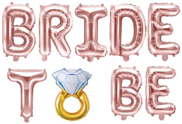 BALON FOLIOWY NAPIS BRIDE TO BE PANIEŃSKI-2117