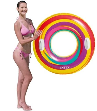 БОЛЬШОЕ НАДУВНОЕ КОЛЬЦО С РУЧКАМИ INTEX 59256