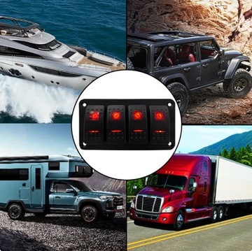 Временное переключатель карлинг (ON) -ff Red, SW-CSW-4-Red