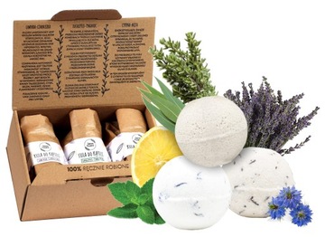 ZESTAW BOX KULE DO KĄPIELI MUSUJĄCA KULA NATURALNE