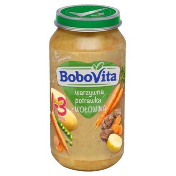 BOBOVITA Warzywna potrawka z wołowiną, 250g