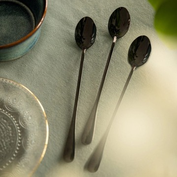 Набор черных ложек для латте STILO, 3 шт.