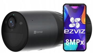 Kamera zewnętrzna WiFi 8Mpx BC1C 4K EZVIZ na Akumulator Mikrofon Głośnik