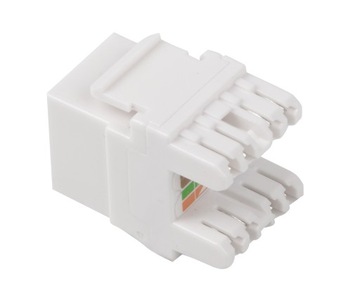 GNIAZDO KEYSTONE ZŁACZE RJ45 LSA UTP KAT 5e 45x45