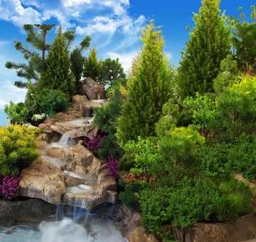 У САДОВОГО КАСКАДА КА-02 бесконечный речной пруд