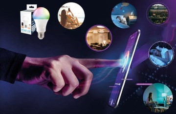 Wi-Fi Tuya RGB 14W E27 Светодиодная лампа для умного дома