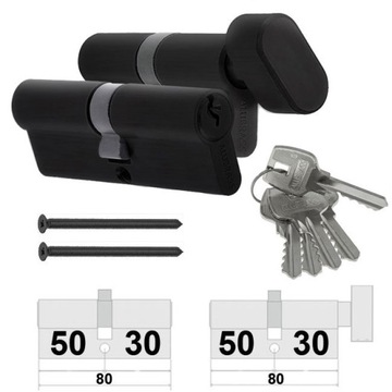 WKŁADKI KOMPLET 30/50 + G30/50 SYSTEM 5KL CZARNE
