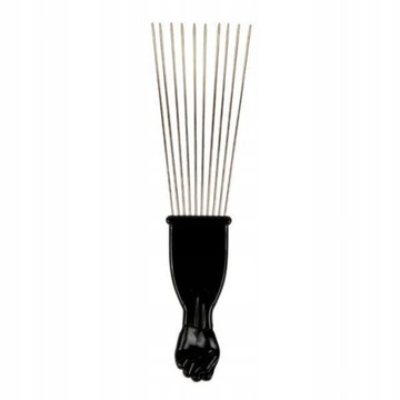2x Afro Pick, Metalowy grzebień do włosów,