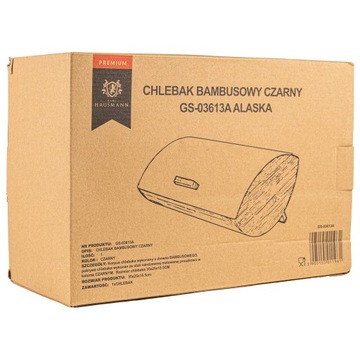 ЧЕРНАЯ ХЛЕБНАЯ КОРОБКА БАМБУК ДЕРЕВЯННЫЙ КОНТЕЙНЕР ДЛЯ ХЛЕБА СТАЛЬ