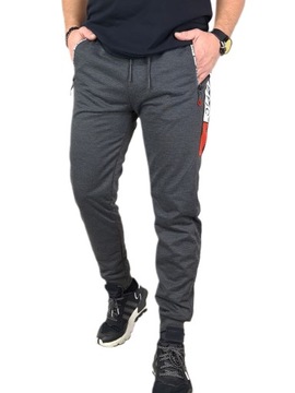 Мужские спортивные штаны модные бегуны карманы хлопковые замки, xl/xxl