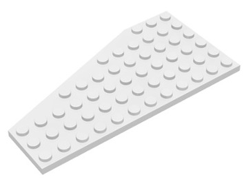 LEGO Płytka - wedge 12x6 (30356 ) biała 1szt.