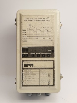 SPR CS1 AMPLIFIER BRAKE CLUTCH CONTROL OVEREXCITATION & DEMAGNETISATION