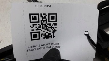 46810516 SVAZEK DVEŘE PRAVÝ PŘEDNÍ FIAT DOBLO I