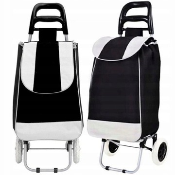WÓZEK ZAKUPOWY NA KÓŁKACH SOLIDNA TORBA NA ZAKUPY DO 15KG Z KÓŁKAMI OUTLET