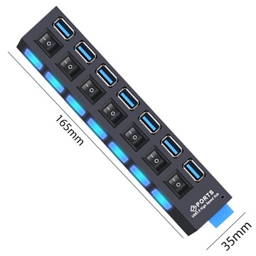 HUB USB HUB Distroller 7 Ports USB -переключатель