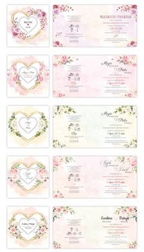 Свадебные ПРИГЛАШЕНИЯ, Акварель, Геометрика