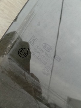 KIA SOUL II 2018 SKLO (OKNO) DVEŘE PRAVÝ ZADNÍ ORIGINÁLNÍ