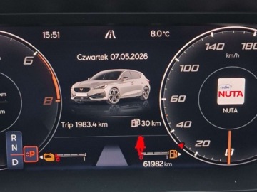 Cupra Leon II Hatchback PHEV 1.4 e-Hybrid 245KM 2022 Cupra Leon VZ 245KM ACCKeyless Kamera Martwe pole 1.4 Hybryda Plug-in, zdjęcie 19