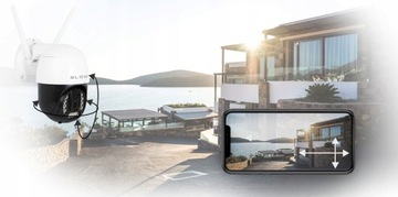 НАРУЖНАЯ ВРАЩАЮЩАЯСЯ КАМЕРА 2K WiFi IP 4x ZOOM 5MPX