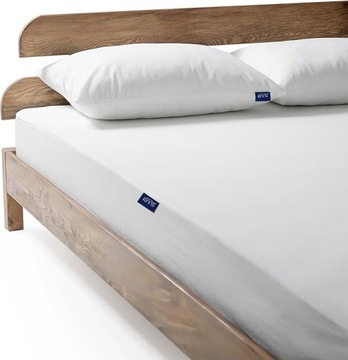 Prześcieradło z Bawełny Frotte z gumka 150x200cm +40cm Białe Wodoodporne