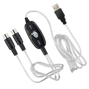 Компьютерная клавиатура с переходным кабелем Midi