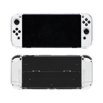 IRIS Crystal case etui na Switch OLED i joy-cony do doku przeźroczysty