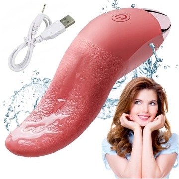 CLITORAL STIMULAR MASSAGER VIBRATOR MOVABLE TONGUE - FOR CUSHION