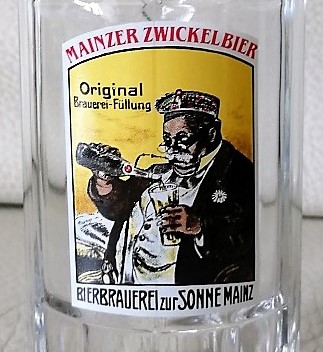 MAINZER ZWICKEL BEER kufel 30cl NIEMCY