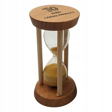 10 minut drewniany klepsydra Piasek Timer do nauki