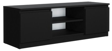 STOLIK SZAFKA POD TELEWIZOR RTV 120CM CZARNA SALON