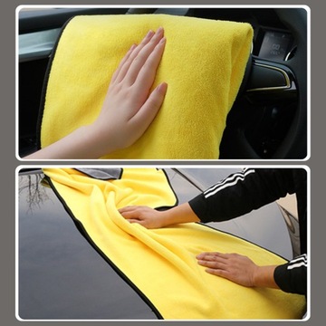 ПУШИСТОЕ ПОЛОТЕНЦЕ ДЛЯ СУШКИ АВТОМОБИЛЯ, ВПЛОТИВАЮЩЕЕ И БЕЗОПАСНОЕ, 90х60 см.