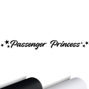 NAKLEJKA na samochód Szybę Passenger Princess 25x3