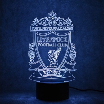 3D светодиодный ночник FC LIVERPOOL BALL, USB-кабель