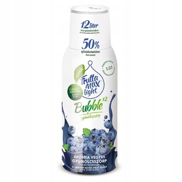 Syrop FruttaMax Borówka Light 500 ml na 12 litrow