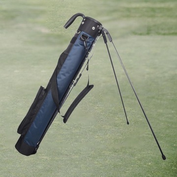 Профессиональная сумка для гольфа с ручкой. Водонепроницаемая сумка для транспортировки синего цвета.