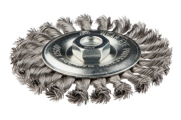 Szczotka druciana tarcowa 125mm M14, INOX GRAPHITE