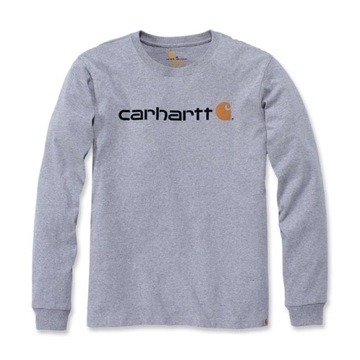 Koszulka CARHARTT LONG SLEEVE CORE LOGO HEATHER GREY 2XL