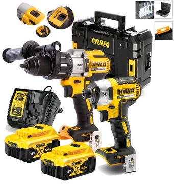 DeWalt DCK276P2T 18V XR Zestaw COMBO DCD996 DCF887 2x5Ah 205nm + 95nm