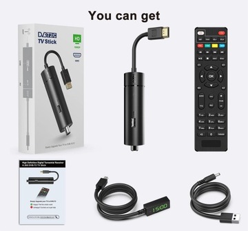 DCOLOR DVB-T2 / C HDMI Stick Dekoder TV NAZIEMNEJ
