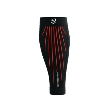 COMPRESSPORT Opaski kompresyjne na łydki R2 AERO czarny/biały [Rozmiar T3]