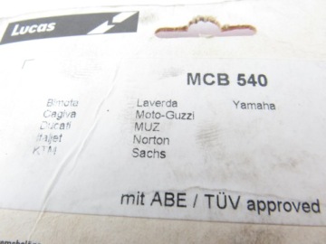 Тормозные колодки Lucas TRW MCB540 KTM LC4 640/ SMC