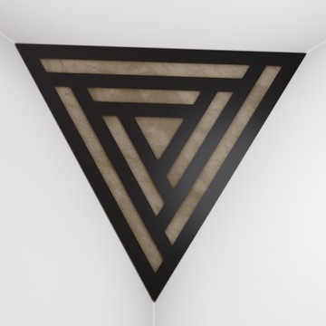 2szt Pułapki Basowe Kątowa Triangle SCIFI-F | Czarny-Beżowy