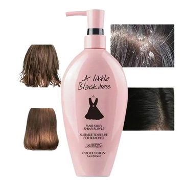 Szampon PRZECIWŁUPIEŻOWY domycia włosów a little Black sukienka duży 800 ml