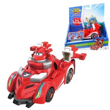 Super Wings Spinning Jett & Vehicle Spinning Mode &Vehicle Mode Jett Pop